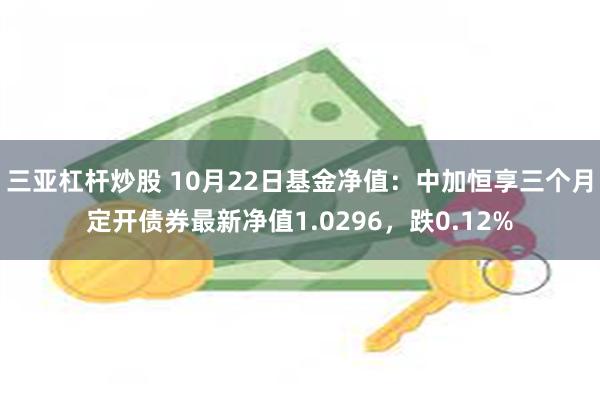 三亚杠杆炒股 10月22日基金净值：中加恒享三个月定开债券最新净值1.0296，跌0.12%